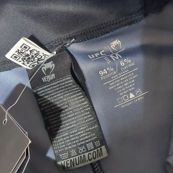 UFC VENUM AUTHENTIC FIGHT NIGHT MEN’S WALKOUT PANTS BLACK Size M NWT